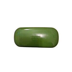 Kate Spade Green Hard Shell Eyeglasses Case With Velvet Interior